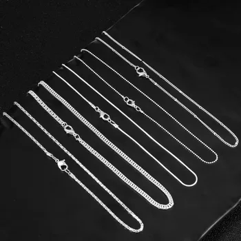 MINHIN Multi-style Silver Plated Chain Necklace Ladies Jewelry Handmade Accessories Casual Wedding Jewelry 5 pcs Chain
MINHIN Multi-style Silver Plated Chain Necklace Ladies Jewelry Handmade Accessories Casual Wedding Jewelry 5 pcs Chain