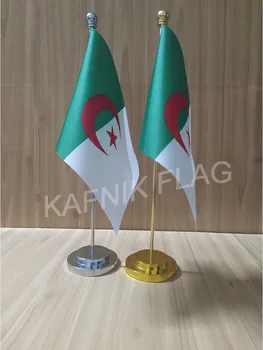 KAFNIK,Algeria Office table desk flag with gold or silver metal flagpole base 14*21cm country flag free shipping
KAFNIK,Algeria Office table desk flag with gold or silver metal flagpole base 14*21cm country flag free shipping