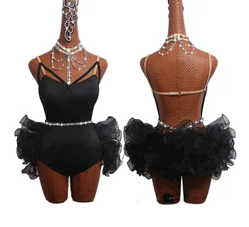 Sexy Latin Dancing Dresses For Ladies Black Red Dress Traditional Women Ballroom Costume Competitive Theatrical Garments
Sexy Latin Dancing Dresses For Ladies Black Red Dress Traditional Women Ballroom Costume Competitive Theatrical Garments
