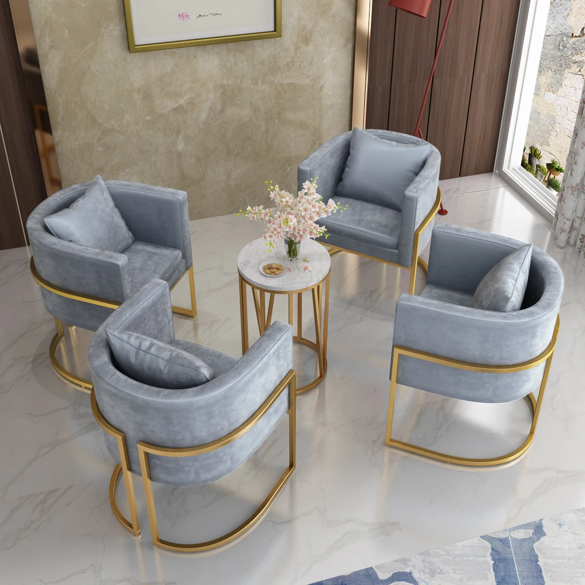 Nordic Wrought Iron Single Sofa Chair Golden Chair Cafe Lounge Chair Sales Department To Discuss Chair Living Room Dining Chair
Nordic Wrought Iron Single Sofa Chair Golden Chair Cafe Lounge Chair Sales Department To Discuss Chair Living Room Dining Chair
