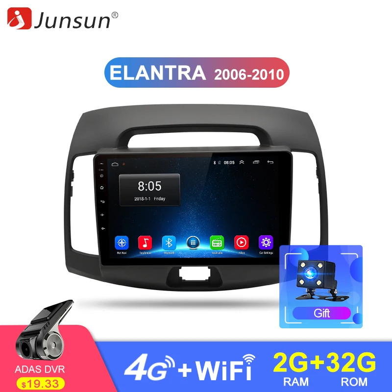 Junsun 2G+32G Android 8.1 4G Car Radio Multimedia Video Player Navigation GPS WiFi 2 din For Hyundai Elantra HD 2006-2010 no dvd
Junsun 2G+32G Android 8.1 4G Car Radio Multimedia Video Player Navigation GPS WiFi 2 din For Hyundai Elantra HD 2006-2010 no dvd