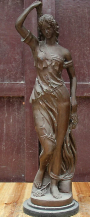 30' Old Chinese Bronze Stand West Belle Girl Woman Lady Goddess Statue Sculpture R0711 Discount 35%
30' Old Chinese Bronze Stand West Belle Girl Woman Lady Goddess Statue Sculpture R0711 Discount 35%