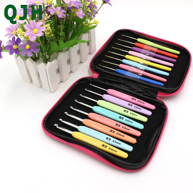 QJH 2 Category Multi-colour 16PCS Plastic Handle And Alumina Crochet Hooks Needle Yarn Knitting Craft Case Set Kit
QJH 2 Category Multi-colour 16PCS Plastic Handle And Alumina Crochet Hooks Needle Yarn Knitting Craft Case Set Kit