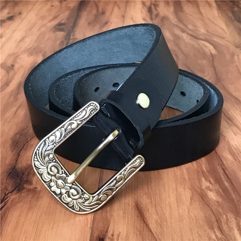 Craved Brass Belt Buckles Arabesque Belt Buckle (14)