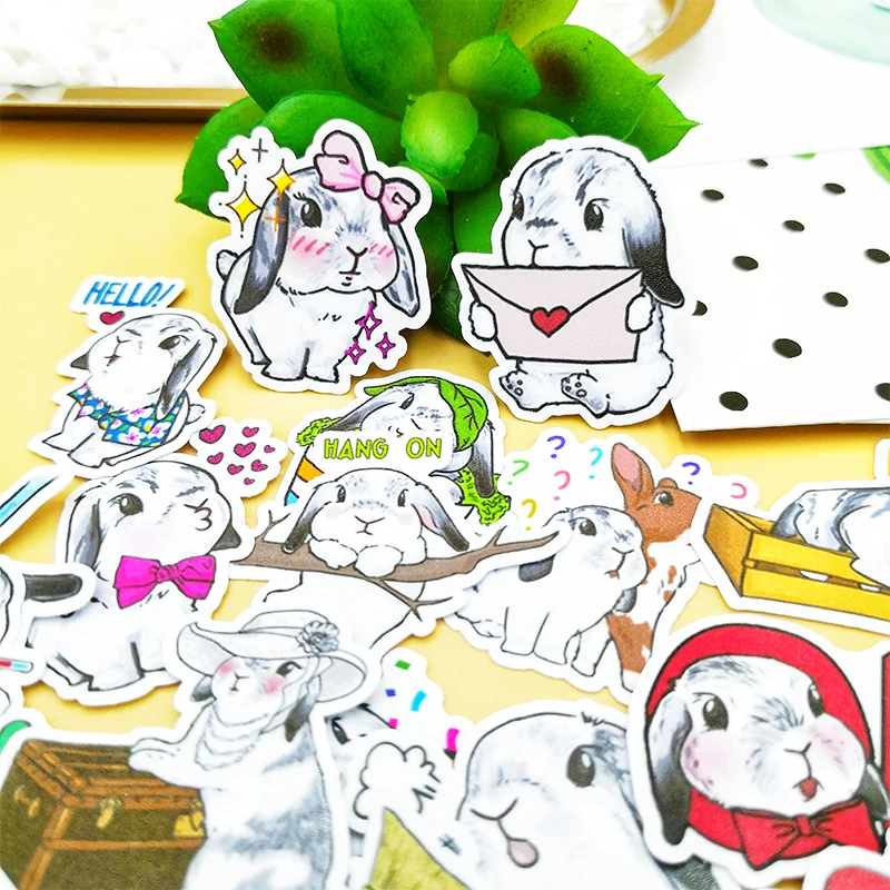 20/40pcs Cute Funny Cartoon Rabbit Multicolor Animal Sticker Notebook Skateboard Suitcase Bicycle Helmet DIY Waterproof Sticker
20/40pcs Cute Funny Cartoon Rabbit Multicolor Animal Sticker Notebook Skateboard Suitcase Bicycle Helmet DIY Waterproof Sticker