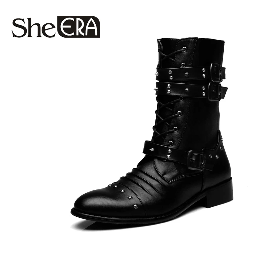 2019 Summer New England Martin Style Boots Durable High Quality Men's Boots Comfortable Retro Rivets Men's Shoes Boots
2019 Summer New England Martin Style Boots Durable High Quality Men's Boots Comfortable Retro Rivets Men's Shoes Boots