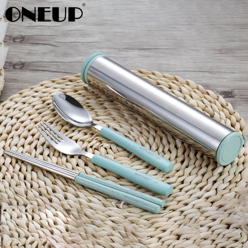 ONEUP 4Pcs/Set Tableware Stainless Steel Fork Spoon Chopsticks Travel Camping Dinner Set Western Cutlery Kitchen Food Tableware
ONEUP 4Pcs/Set Tableware Stainless Steel Fork Spoon Chopsticks Travel Camping Dinner Set Western Cutlery Kitchen Food Tableware