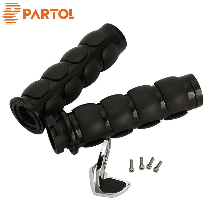 Partol черный мотоцикл штыри Руль управления для мотоциклов конец Универсальный Honda