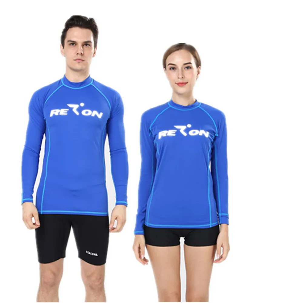 REALON UV Protection Long Sleeve Swimwear Nylon Spandex Men and Women Surfing Rash Guards Shirts-Royal Blue Sun T-shirt
REALON UV Protection Long Sleeve Swimwear Nylon Spandex Men and Women Surfing Rash Guards Shirts-Royal Blue Sun T-shirt