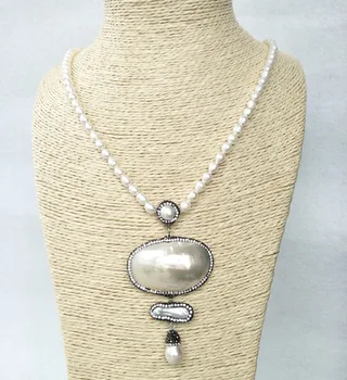 5 Strands natural pearl beads necklace,handmade pave Crystal Rhinestone pearl shell charm pendant necklaces for women NK209
5 Strands natural pearl beads necklace,handmade pave Crystal Rhinestone pearl shell charm pendant necklaces for women NK209