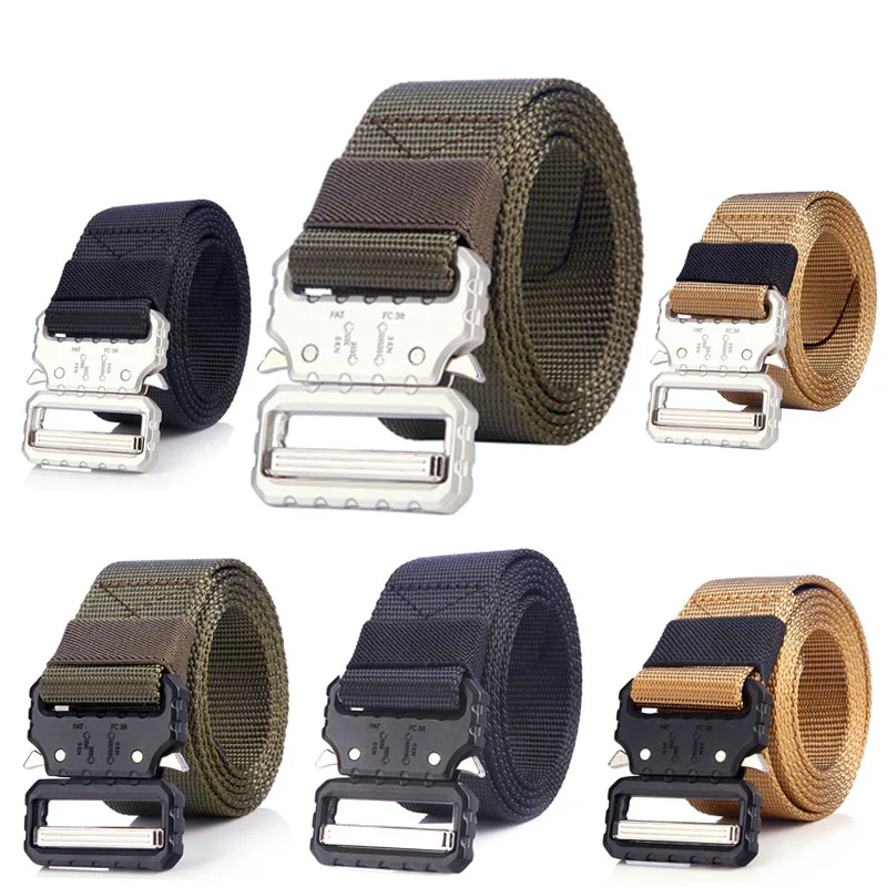 Army Tactical Belt Military Nylon Metal Buckle Cinturon Homme Jeans Canvas Belt Men Waist Strap Style Hunting Accessories
Army Tactical Belt Military Nylon Metal Buckle Cinturon Homme Jeans Canvas Belt Men Waist Strap Style Hunting Accessories