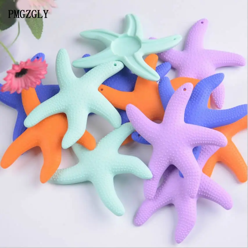 Baby Teething Toys Cartoon Silicone Teether Pendant Necklace Accessories Infant Chew Toys DIY Starfish Baby Teether
Baby Teething Toys Cartoon Silicone Teether Pendant Necklace Accessories Infant Chew Toys DIY Starfish Baby Teether