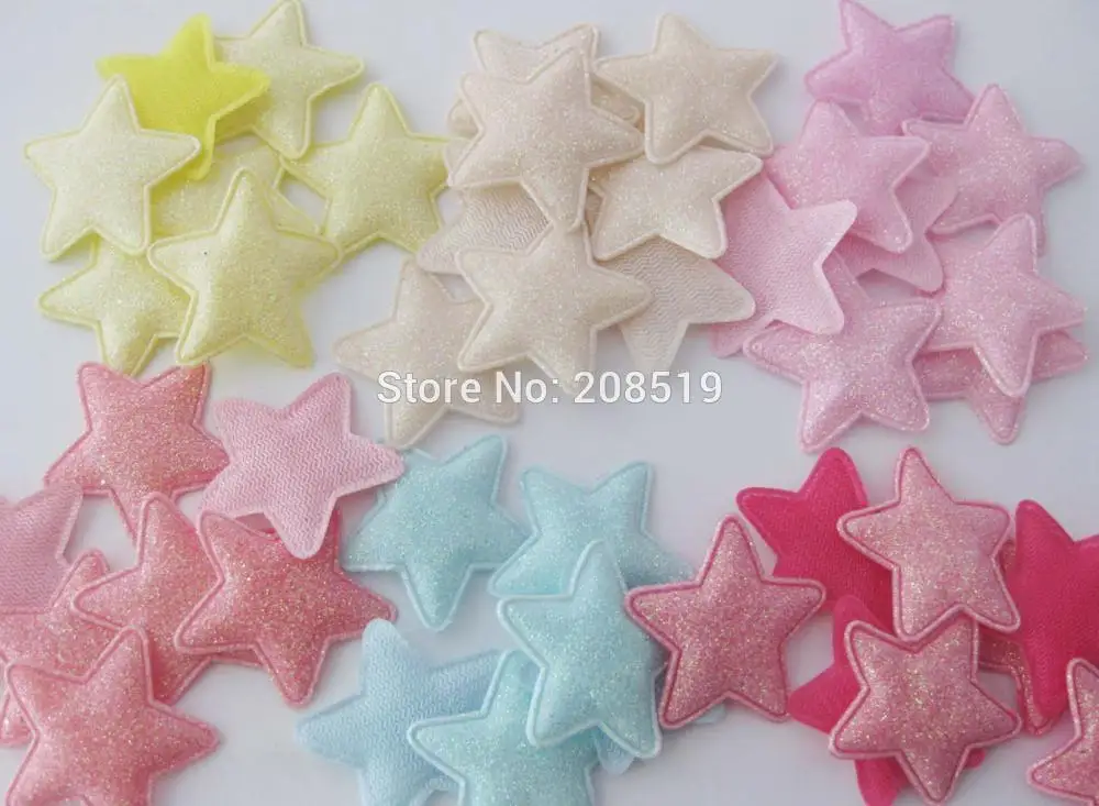 PANVOG 34MM colorful padded star appliques for hair clips 60 pieces DIY craft cake insert sticker Fittings
PANVOG 34MM colorful padded star appliques for hair clips 60 pieces DIY craft cake insert sticker Fittings
