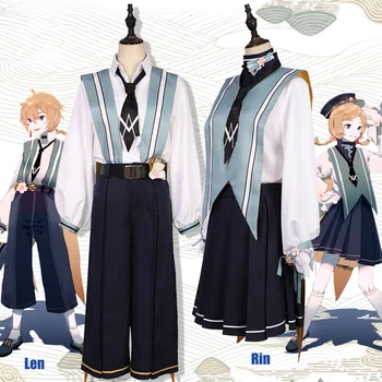 Anime! Vocaloid Kagamine Rin Kagamine Len Sakura of Spring Uniform Cosplay Costume Halloween Daily Suit 2019 New Free Shipping
Anime! Vocaloid Kagamine Rin Kagamine Len Sakura of Spring Uniform Cosplay Costume Halloween Daily Suit 2019 New Free Shipping