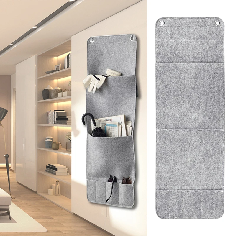 Gray Wall Hanging Style Felt Storage Hanging Bags 6 Pockets Wall Mounted Wardrobe Hang Bags Wall Pouch Cosmetic Toys Organizer
Gray Wall Hanging Style Felt Storage Hanging Bags 6 Pockets Wall Mounted Wardrobe Hang Bags Wall Pouch Cosmetic Toys Organizer