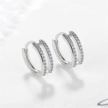 New Fashion Simple Line Ear Hook 925 Sterling Silver Jewelry Temperament Samll Crystal Popular Dangle Earrings SE827
New Fashion Simple Line Ear Hook 925 Sterling Silver Jewelry Temperament Samll Crystal Popular Dangle Earrings SE827