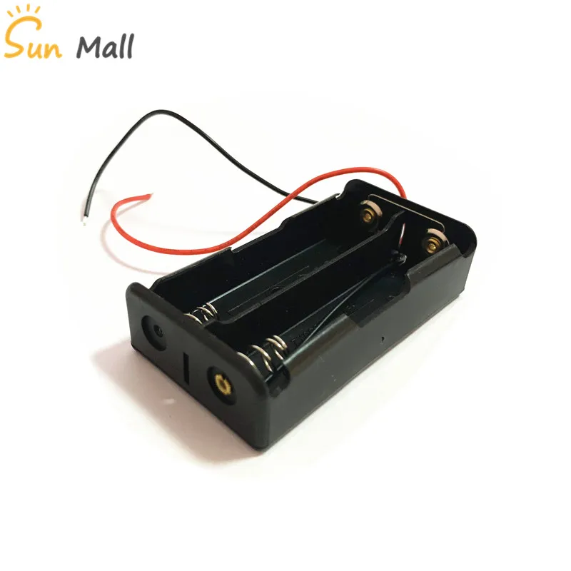 1pcs 18650 Power Battery Storage Case Box Holder Leads With 2 holders in parallel
1pcs 18650 Power Battery Storage Case Box Holder Leads With 2 holders in parallel