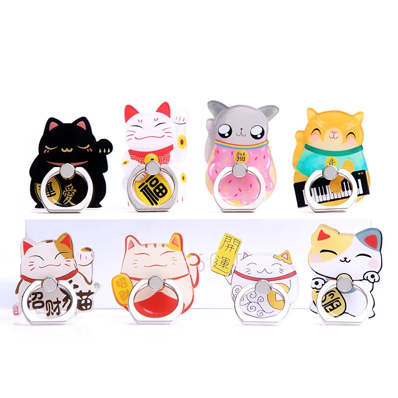 Kawaii Lucky Cat Mobile Phone Holder Universal Phone Ring Holder Phone Stand Finger Ring Holder Table Support Celular for iPhone
Kawaii Lucky Cat Mobile Phone Holder Universal Phone Ring Holder Phone Stand Finger Ring Holder Table Support Celular for iPhone