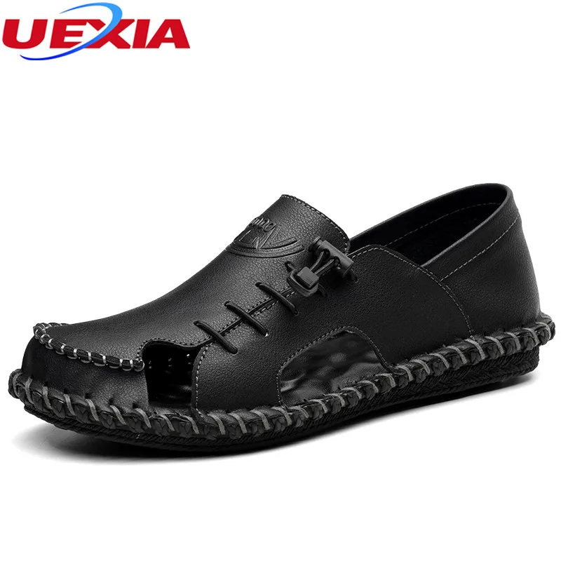 UEXIA 2018 New Summer Men Leather Beach Sandals Outoor Male Elastic Handmade Lace Cool Casual Shoes Breathable Chaussure Homme
UEXIA 2018 New Summer Men Leather Beach Sandals Outoor Male Elastic Handmade Lace Cool Casual Shoes Breathable Chaussure Homme