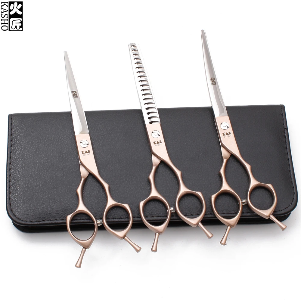 H3009 6.5" Rose Gold Japan 440C Animal Scissors Straight Shears Thinning Scissors Pets Scissors Kit Professional Grooming Shears
H3009 6.5" Rose Gold Japan 440C Animal Scissors Straight Shears Thinning Scissors Pets Scissors Kit Professional Grooming Shears