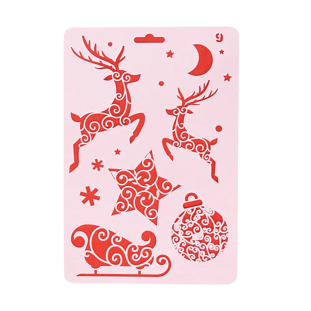 DIY Craft Christmas Layering Stencils For Walls Painting Scrapbooking Stamp Album Decor Embossing Paper Card Template#9
DIY Craft Christmas Layering Stencils For Walls Painting Scrapbooking Stamp Album Decor Embossing Paper Card Template#9