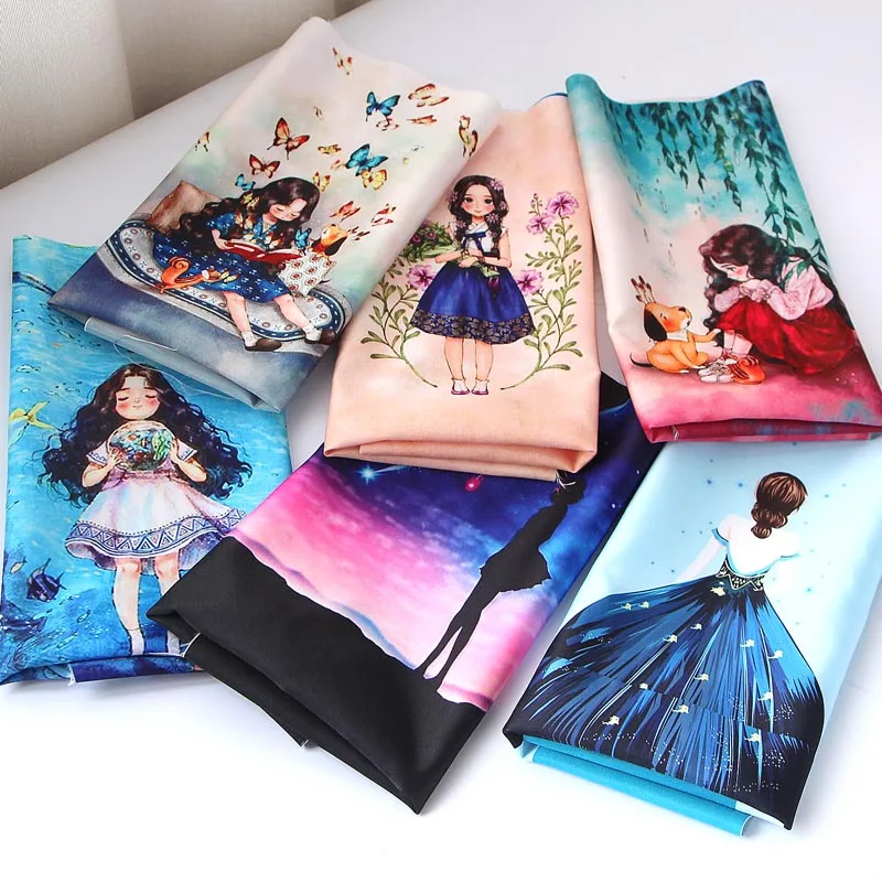 36*49cm starry girl Imitation silk diy bag fabric cloth sewing pattern painting material crafts textile patchwork cartoon fabric
36*49cm starry girl Imitation silk diy bag fabric cloth sewing pattern painting material crafts textile patchwork cartoon fabric