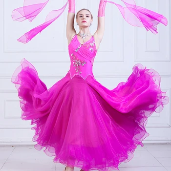 New Ballroom Dance Competition Dresses Women Modern Waltz Dress Flamenco Ballroom Dancing Clothes Women Stage Performance DN1259
New Ballroom Dance Competition Dresses Women Modern Waltz Dress Flamenco Ballroom Dancing Clothes Women Stage Performance DN1259