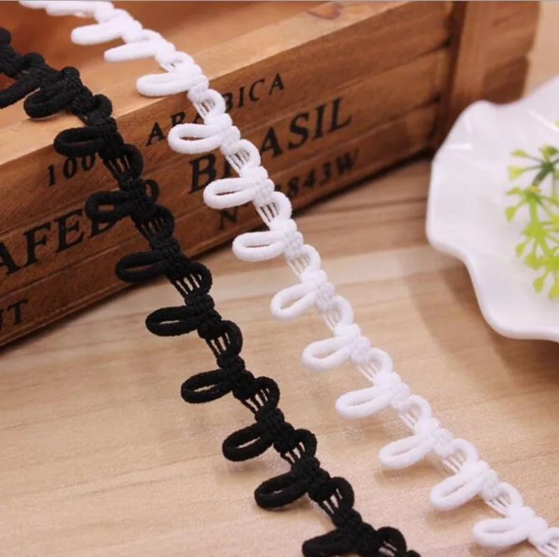 Lace Fabric White Black 1.5cm Width Lace Ribbon Handmade Patchwork Scrapbook Craft for DIY Apparel Sewing Accessories 5 Yards
Lace Fabric White Black 1.5cm Width Lace Ribbon Handmade Patchwork Scrapbook Craft for DIY Apparel Sewing Accessories 5 Yards