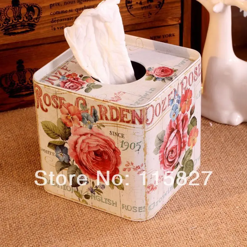 Free Shipping!Europe style Iron Facial paper case Rose Garden Tissue Box Metal square Napkin Holder Rose Flower Home Storage box
Free Shipping!Europe style Iron Facial paper case Rose Garden Tissue Box Metal square Napkin Holder Rose Flower Home Storage box