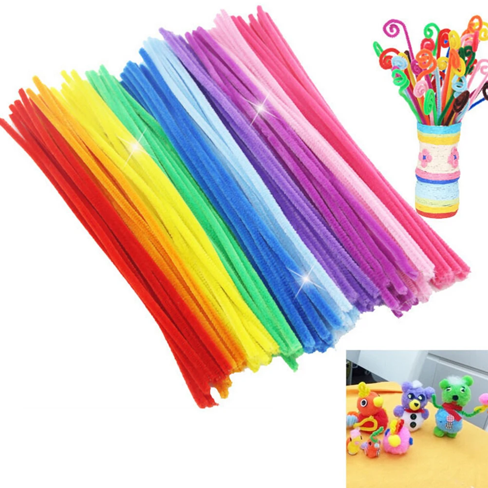 100 Pcs Chenille Stems Pipe Cleaners Kids Toys DIY Handicraft Materials For Creative Kids Educational Toys 30cm
100 Pcs Chenille Stems Pipe Cleaners Kids Toys DIY Handicraft Materials For Creative Kids Educational Toys 30cm