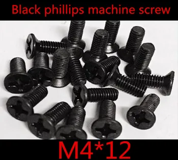 1000pcs/lot DIN7985 M4*12 Steel With Black Cross Recessed Phillips Flat Head Countersunk Machine Screw
1000pcs/lot DIN7985 M4*12 Steel With Black Cross Recessed Phillips Flat Head Countersunk Machine Screw