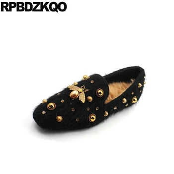 black suede flats stud winter slip on fur brown size 34 women loafers bee china rivet square toe ladies beautiful shoes designer
black suede flats stud winter slip on fur brown size 34 women loafers bee china rivet square toe ladies beautiful shoes designer