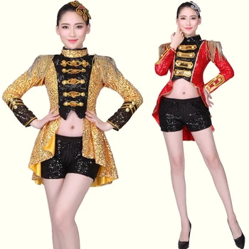 Jazz dance clothing modern dance costumes adult ds nightclub fashion sequins bar costumes tuxedo women
Jazz dance clothing modern dance costumes adult ds nightclub fashion sequins bar costumes tuxedo women
