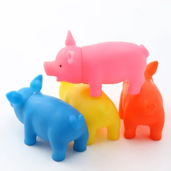 

1pcs Cute Rubber Pig Toys for Dog Pet Squeak Toys Pet Accessories Chew Dog Toys Crow Attract Puppies Small Dog Products