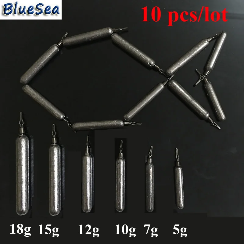 BlueSea 10Pcs/Lot 5g/7g/10g/12g/15g/18g Long Rod Lead Weights Split Shot Sinkers Balance Fishing Rotatable Lead Drop Sinkers
BlueSea 10Pcs/Lot 5g/7g/10g/12g/15g/18g Long Rod Lead Weights Split Shot Sinkers Balance Fishing Rotatable Lead Drop Sinkers