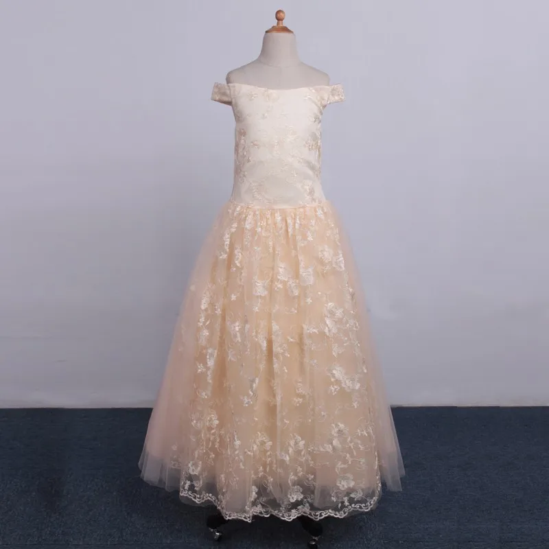 intage Champagne Pageant Dresses for Girls 2017 Off Shoulder Ball Gown Flower Girl Dresses for Weddings Lace Up Floor LengthLX 
intage Champagne Pageant Dresses for Girls 2017 Off Shoulder Ball Gown Flower Girl Dresses for Weddings Lace Up Floor LengthLX