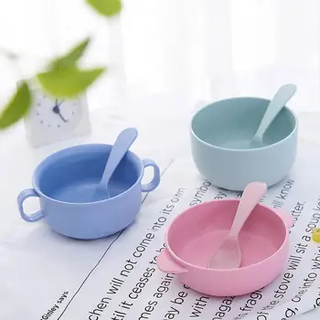 3 Colors Bowl & Spoon Set Children's Bowl Wheat Straw Environmental Protection Double Ear Rice Dessert Bowl Tableware Set
3 Colors Bowl & Spoon Set Children's Bowl Wheat Straw Environmental Protection Double Ear Rice Dessert Bowl Tableware Set