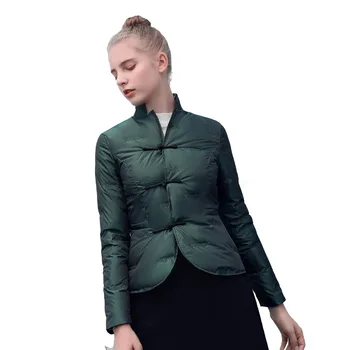 Shanghai Story Women's Chinese Button Letter Embroidery Chinese Style Down Jacket for women
Shanghai Story Women's Chinese Button Letter Embroidery Chinese Style Down Jacket for women