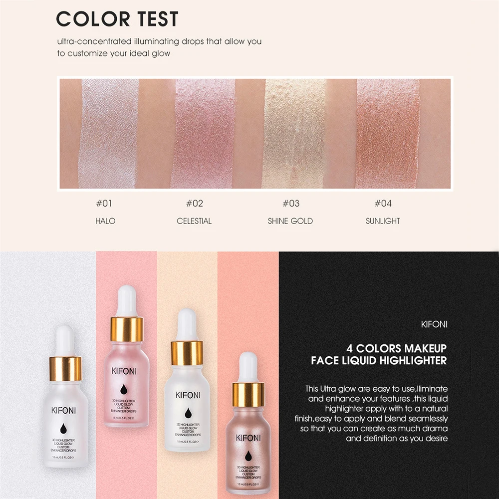 Makeup Highlighter Illuminator Contouring Face Brightener Concealer Liquid Highlighter Primer Bronzer Face Glow Cosmetics TSLM1
Makeup Highlighter Illuminator Contouring Face Brightener Concealer Liquid Highlighter Primer Bronzer Face Glow Cosmetics TSLM1