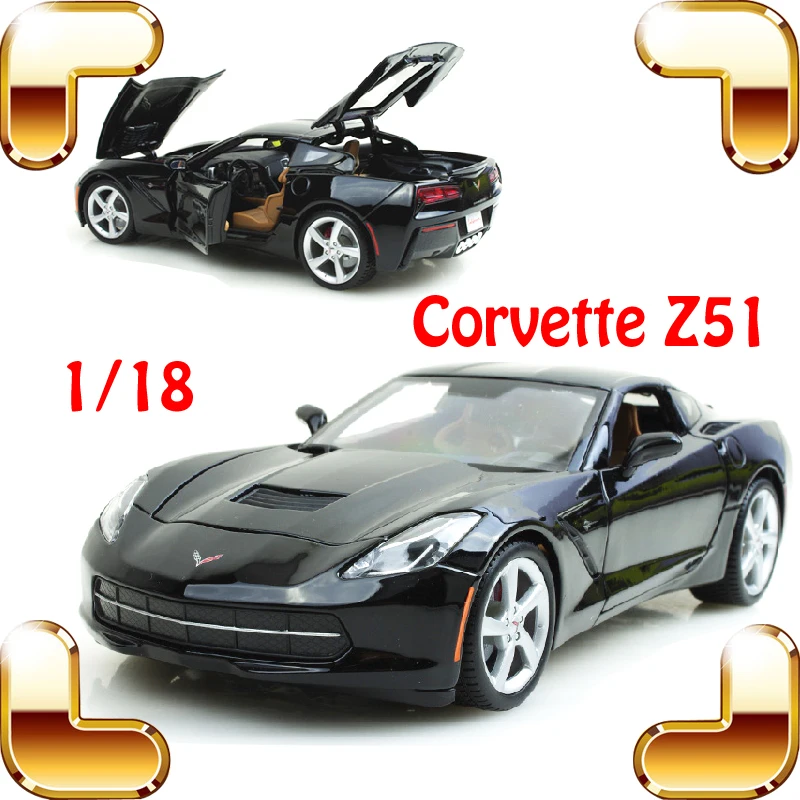 New Arrival Gift Corvette Z51 1/18 Large Racing Model Car Design Metal Vehicle Toys Openable Door Big Fan Collection Static | Игрушки и