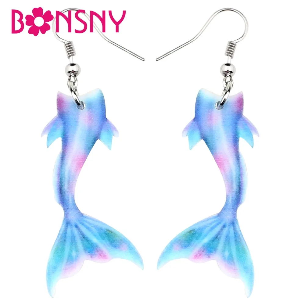 Bonsny Acrylic Fairy Mermaid Fish Tail Earrings Drop Dangle Big Long Fashion Fun Jewelry For Women Girls Ladies Gift Accessories
Bonsny Acrylic Fairy Mermaid Fish Tail Earrings Drop Dangle Big Long Fashion Fun Jewelry For Women Girls Ladies Gift Accessories