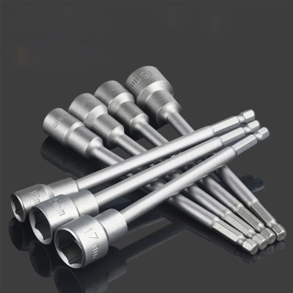 1Pcs 1/4" Hex Shank Power Nut Driver Drill Bit Metric Socket Wrench Screw 6-19mm Magnetic Nut Driver Set Socket Adapter
1Pcs 1/4" Hex Shank Power Nut Driver Drill Bit Metric Socket Wrench Screw 6-19mm Magnetic Nut Driver Set Socket Adapter