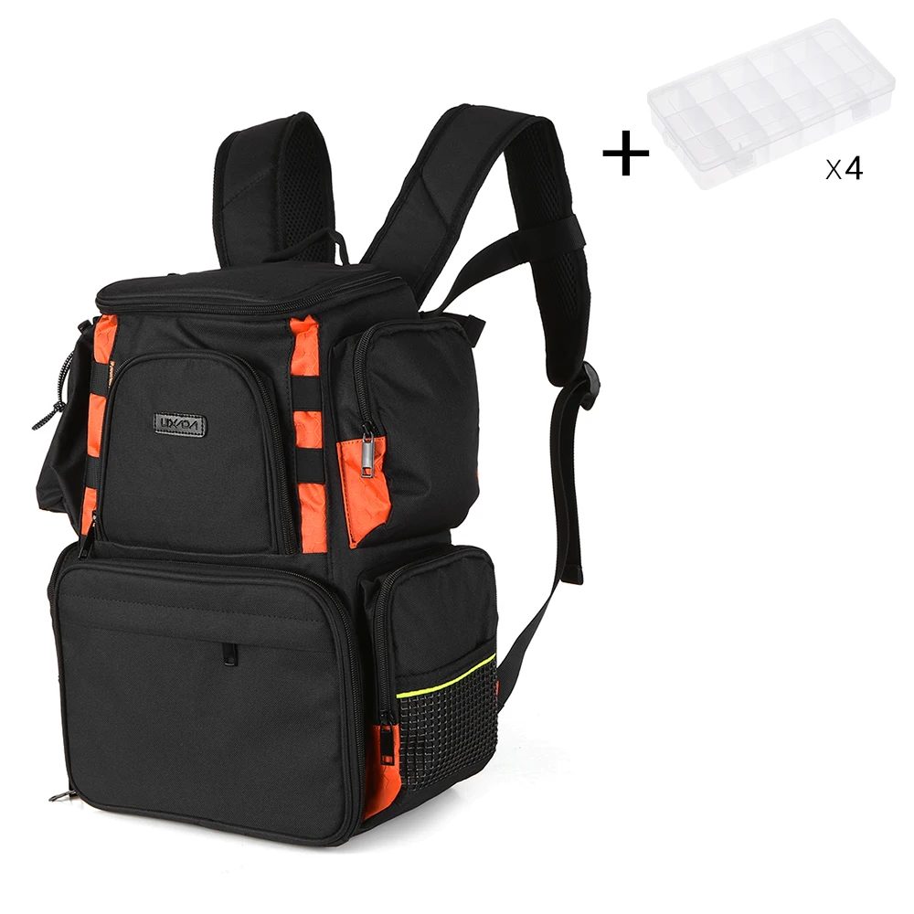 Lixada Fishing Reel Lure Bag Backpack Fishing Lures Bait Box Storage Bag 32 * 16 * 38cm for Pesca
Lixada Fishing Reel Lure Bag Backpack Fishing Lures Bait Box Storage Bag 32 * 16 * 38cm for Pesca