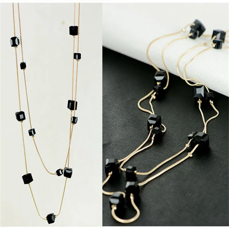 VWKTUUN Crystal Long Necklace for Women Bijoux Gold Color Chains Necklaces Multilayer Cubic Beads Necklaces & Pendants Jewelry
VWKTUUN Crystal Long Necklace for Women Bijoux Gold Color Chains Necklaces Multilayer Cubic Beads Necklaces & Pendants Jewelry
