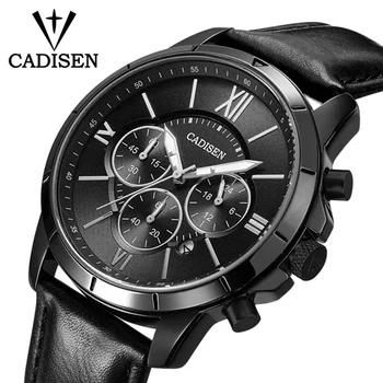 

CADISEN Mens Watches Analog Quartz Watch With Date Luminous Hands Waterproof Wristswatch Luxury Male Clock Relogio Masculino
