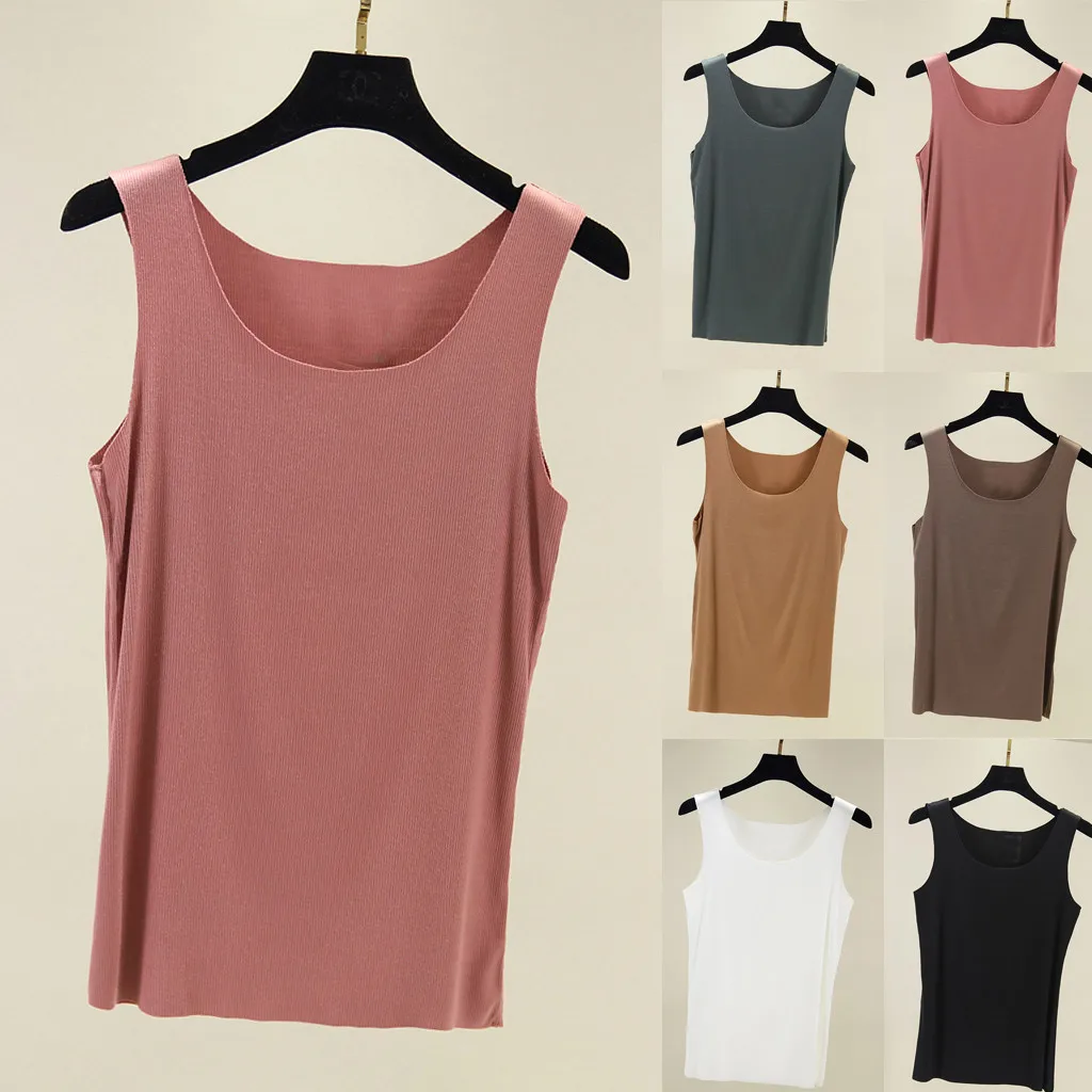 Women Sleeveless Solid Casual Striped Slim Seamless Basic Tunic Top Shirt Tank top women clothes 2019 topic summer top haut
Women Sleeveless Solid Casual Striped Slim Seamless Basic Tunic Top Shirt Tank top women clothes 2019 topic summer top haut