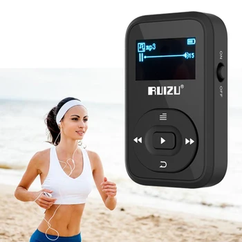 Original Clip Wireless Bluetooth MP3 player 8GB Sport Mp3 Music Player Recorder FM Radio 1.1 inch Support SD Card RUIZU X26
Original Clip Wireless Bluetooth MP3 player 8GB Sport Mp3 Music Player Recorder FM Radio 1.1 inch Support SD Card RUIZU X26