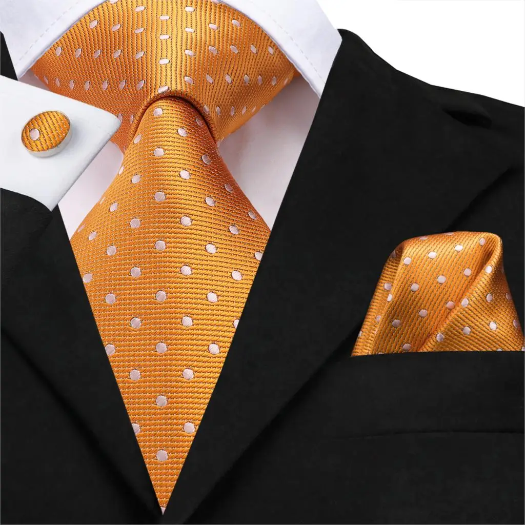 HISDERN Panuelo de lazo de boda Paisley floral Panuelo de corbata de hombre y conjunto de bolsillo cuadrado Marron anaranjado