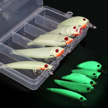Goture 5pcs/lot Night Fishing Lure Kits Minnow/Wobblers/Popper/VIB/Pencil Lures Fishing Luminous Artificial Bait With Lure Box
Goture 5pcs/lot Night Fishing Lure Kits Minnow/Wobblers/Popper/VIB/Pencil Lures Fishing Luminous Artificial Bait With Lure Box