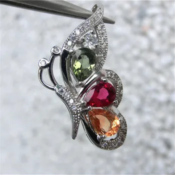 South Korea pendant choi bao pendant female butterfly Manufacturers natural tourmaline crystal necklace
South Korea pendant choi bao pendant female butterfly Manufacturers natural tourmaline crystal necklace